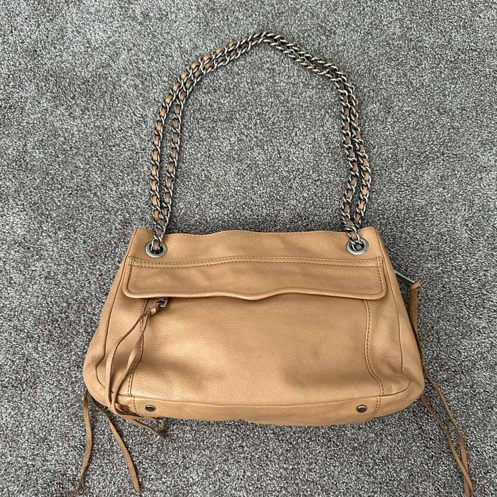 Rebecca Minkoff Light Tan Leather Swing Crossbody